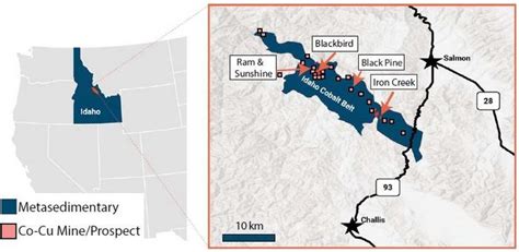 Map Of Idaho Cobalt Belt Image Eurekalert Science News Releases