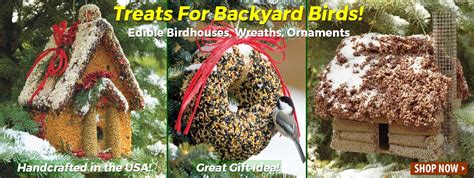 Edible Bird Feeders Bird Seed Wreaths Ornaments And Seeded Bird Houses