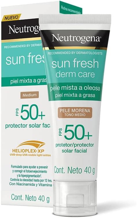 Neutrogena Sun Fresh Protetor Solar Facial Para Pele Oleosa Derm Care