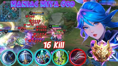 Maniac Miya Goddess The Gold Land God Mobilelegends Mlbb