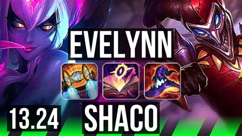 EVE Vs SHACO JNG 13 1 8 2 9M Mastery Legendary 600 Games BR