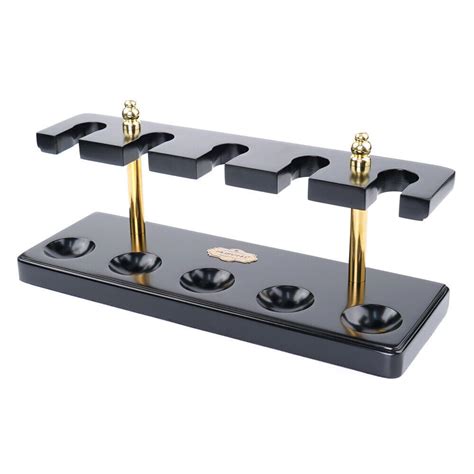 Black Wooden Tobacco Pipe Stand Rack For Smoking Pipes Display Holder