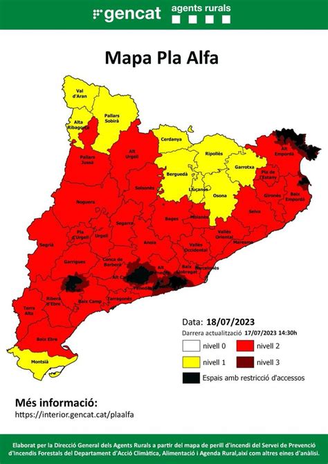 Ajuntament de Terrassa on Twitter Per demà dimarts el risc d