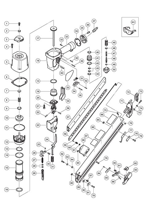 Hitachi Nail Gun Parts Diagram - Hanenhuusholli