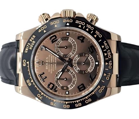 ROLEX DAYTONA 18K ROSE GOLD CHOCOLATE DIAL 40MM