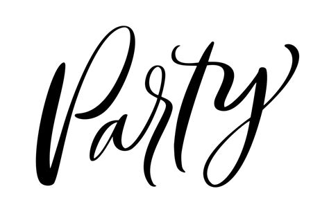 Citation de calligraphie moderne Party texte Texte écrit à la main