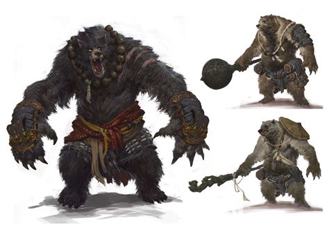 Humanoid Bear Werebear Dungeons And Dragons Dnd Dandd Pathfinder Pfrpg