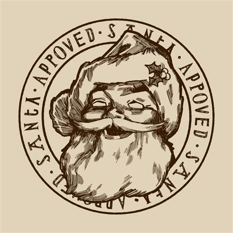 Santa Approved Stamp,Santa Approved Rubber Stamp Stock Vector ...