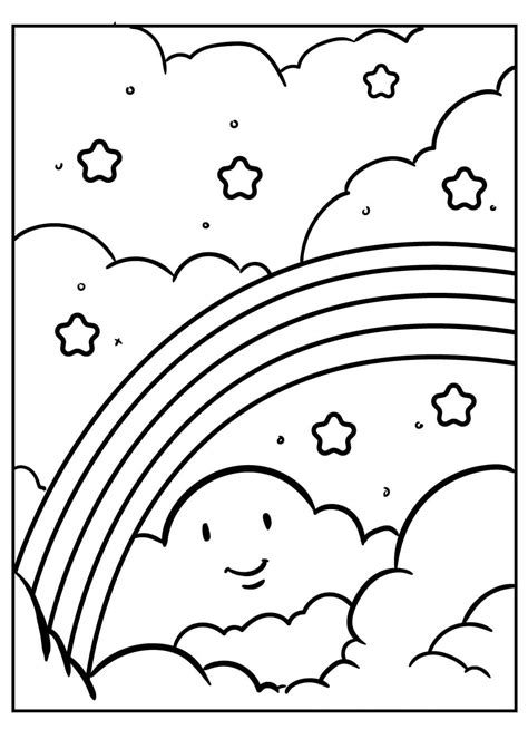 Coloriage Arc En Ciel Imprimer Sur Coloriageenfant