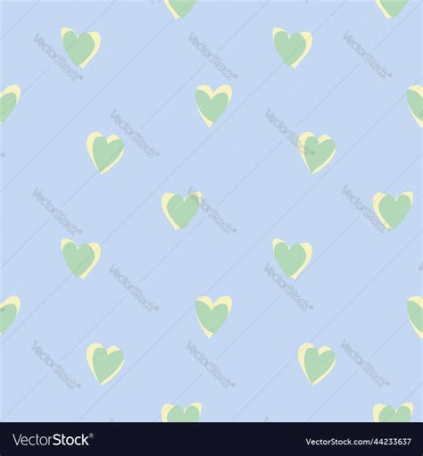 Heart Shape Seamless Pattern Design Royalty Free Vector