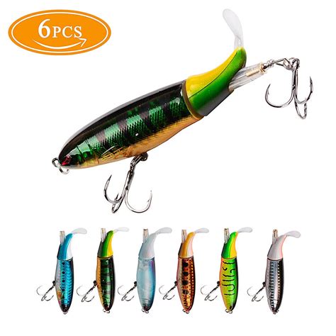 Pcs Whopper Plopper Floating Bass Lures Fishing Topwater Lure Rotating