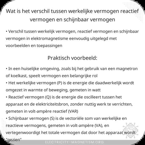 Wat Is Het Verschil Tussen Energie En Vermogen In Een Elektrisch Systeem