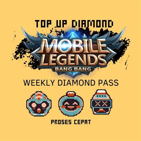 Jual Weekly Diamond Pass Mobile Legends Xnoname Vcgamers