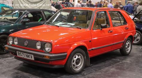 1984 Volkswagen Golf II 5 Door 1 8 GTI 8V 112 Hp Technical Specs