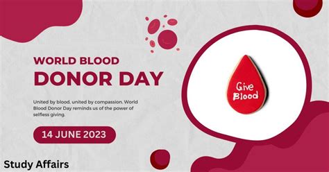 World Blood Donor Day History Significance And Theme