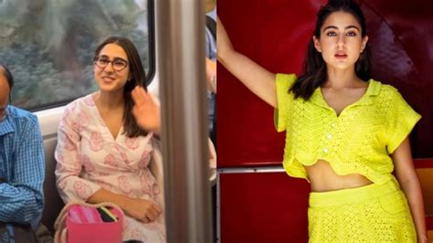 Sara Ali Khan Takes Metro To Avoid Mumbai Traffic Tags Aditya Roy