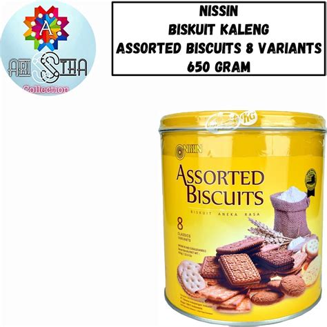 Jual Nissin Assorted Biscuits 8 Varian Biskuit Kaleng 650 Gram Shopee