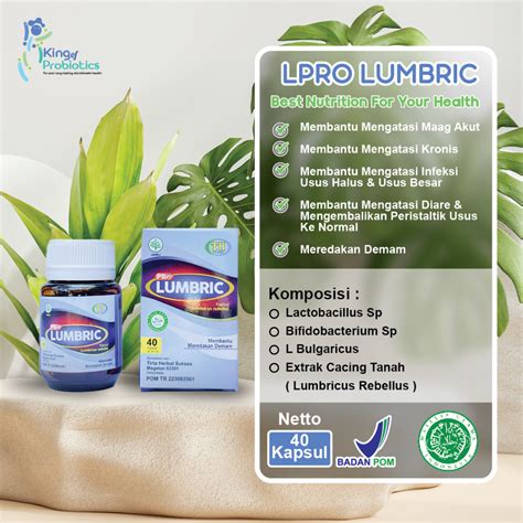 Jual Bioth L Pro Lumbric Probiotik Herbal Alami Kapsul Membantu