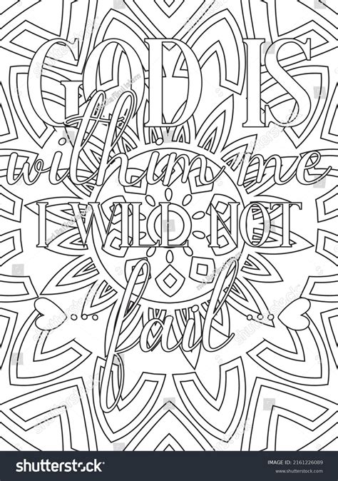 Bible Verse Coloring Pages Christian Lettering Stock Vector Royalty