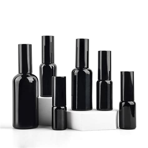 10ml 20ml 30ml 50ml 100ml Black Essential Oil Glass Bottle With Spray China 15ml Glass Dropper