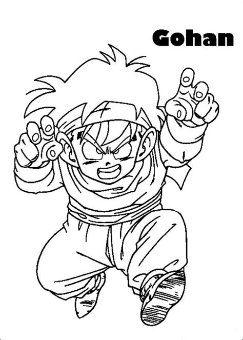 Dibujos Para Colorear De Dragon Ball Z