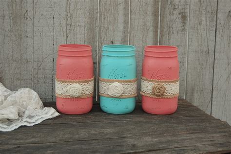 Rustic mason jars– The Vintage Artistry