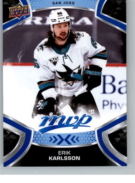 Erik Karlsson 2021 22 Upper Deck MVP Blue 65 NHL Sharks ID 61741 EBay