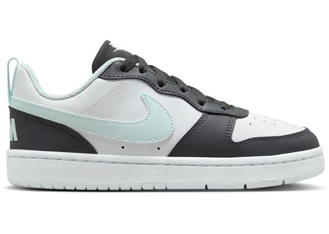 Nike Court Borough Low Recraft Anthracite White Glacier Blue (GS ...