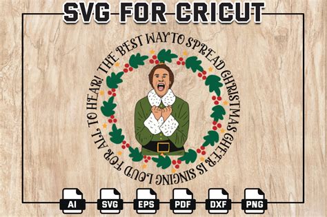 Buddy The Elf Svg Holiday Movie Files Svg For Cricut Buddy Inspire