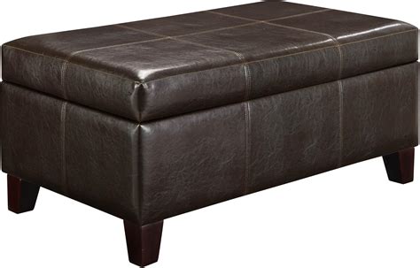 Jp Rectangle Storage Ottoman With Sturdy Construction And