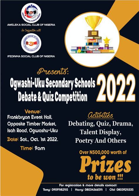 Aweleka Social Club Launches Quiz Debate Competition