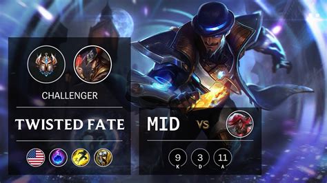 Twisted Fate Mid Vs Katarina Na Challenger Patch Youtube