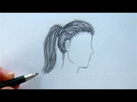 Zeichnen Lernen Haare Frisur Zeichnen Mit Bleistift Doovi