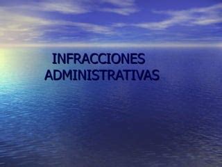 Infracciones Administrativas 3 PPT