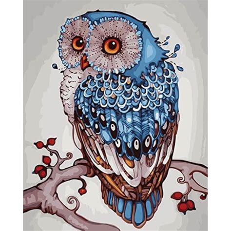 Domyart Paint By Number Kit For Adults Lucky Owl X Inch Walmart