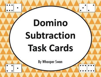 Domino Subtraction Task Cards by WhooperSwan | Teachers Pay Teachers