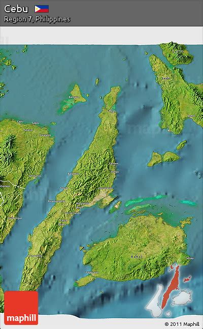 Free Satellite 3D Map of Cebu