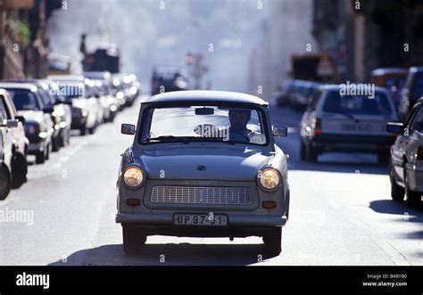 Car Trabant 601 Trabbi Model Year 19831984 Driving City Frontal