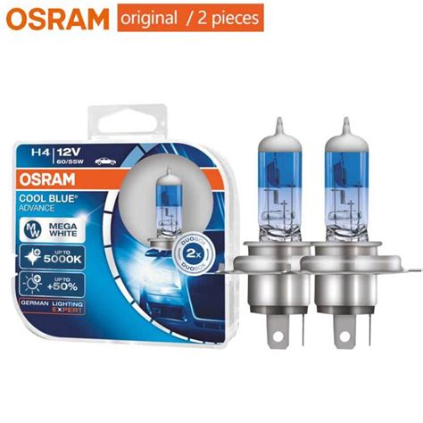 OSRAM H4 9003 Halogen Cool Blue Advance Car Headlight Fog Lamp 50