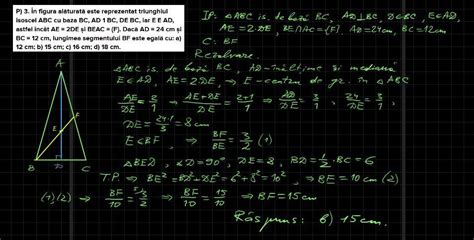 P N Figura Al Turat Este Reprezentat Triunghiul Isoscel Abc Cu