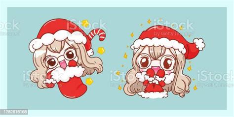 Cute Santa Claus Smile And Happy Isolated On Merry Christmas Background