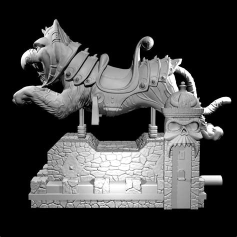 Battle Cat Kiddie Ride Animated Model 3d Model 3d Printable Cgtrader