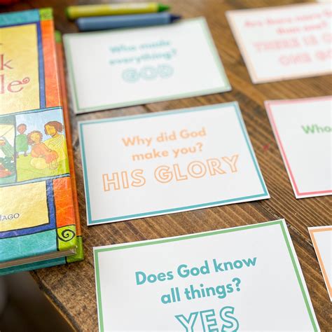 Preschool Catechism Ages 2 4 Homeschool Flash Cards Printable Catechism