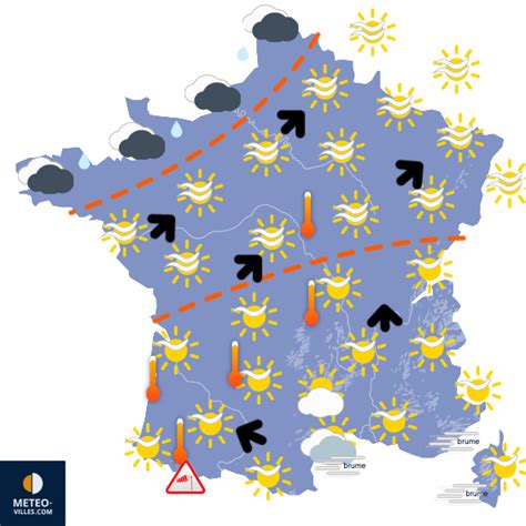 bulletin meteo en cours pour la france