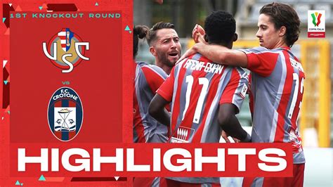 Cremonese Crotone Aet Hosts Come Back Goals Highlights Coppa