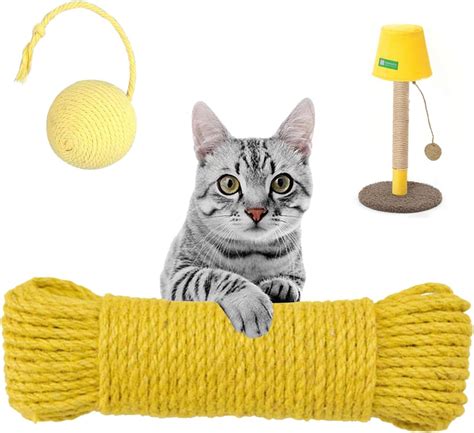 Amazon Padraiko Multicolor Natural Hemp Rope Cat Scratching