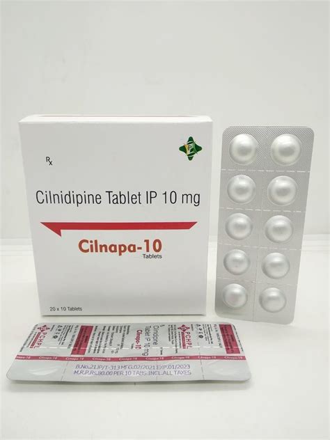 Cilnidipine 10mg CILNAPA 10 Pharma Franchise Psychocare Health