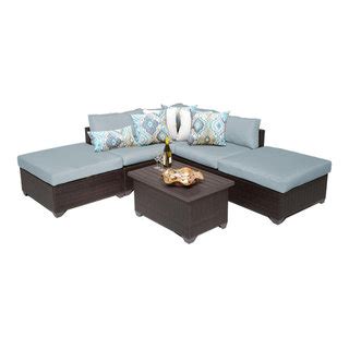 Belle Piece Outdoor Wicker Patio Furniture Set C Spa Tropical