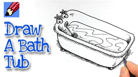 How To Draw A Bath Tub Real Easy Youtube