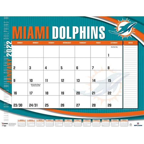 Miami Dolphins 2022 Calendars | Sports-Calendars.com